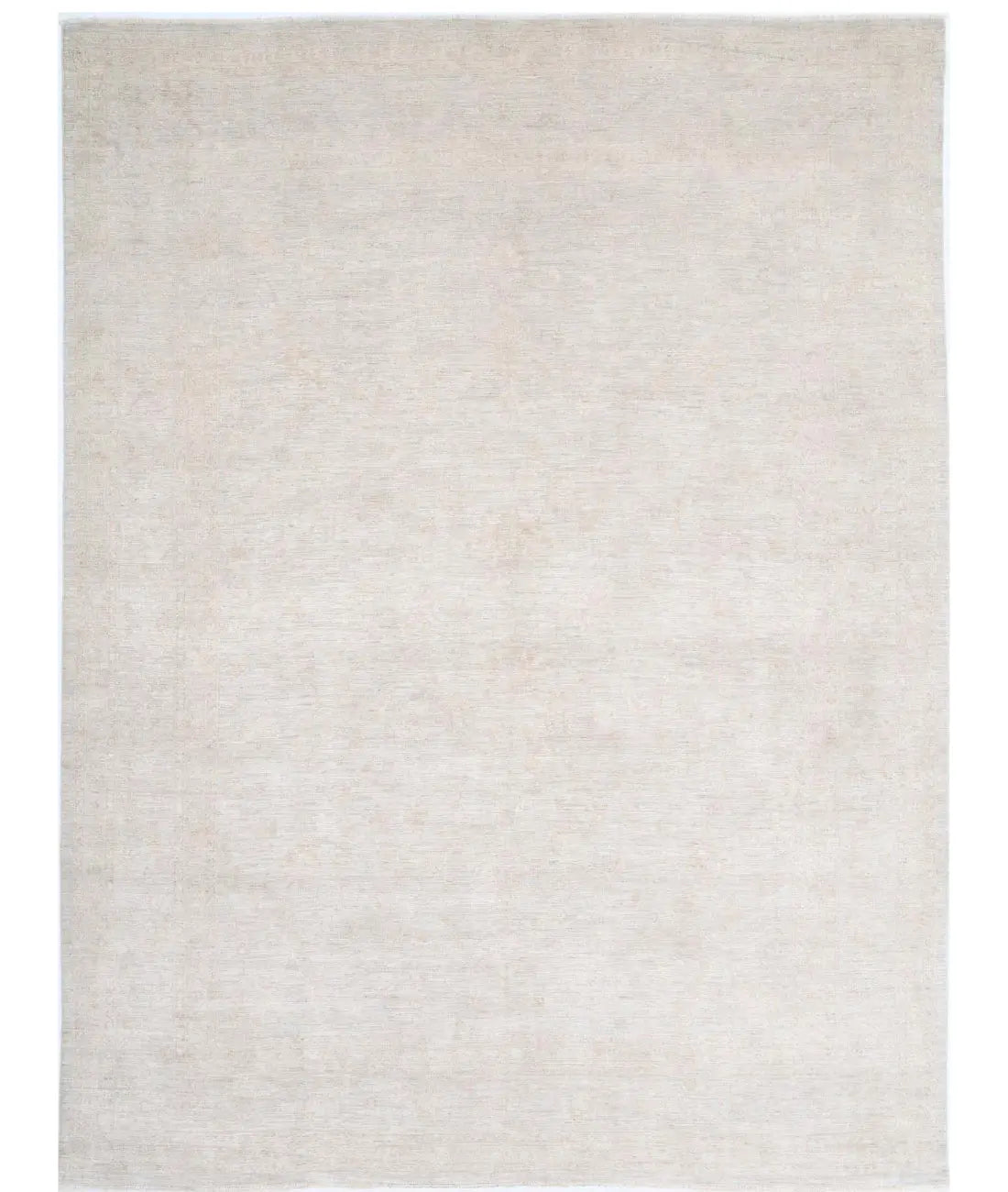 Hand Knotted Oushak Wool Rug - 11'4'' x 15'3''
