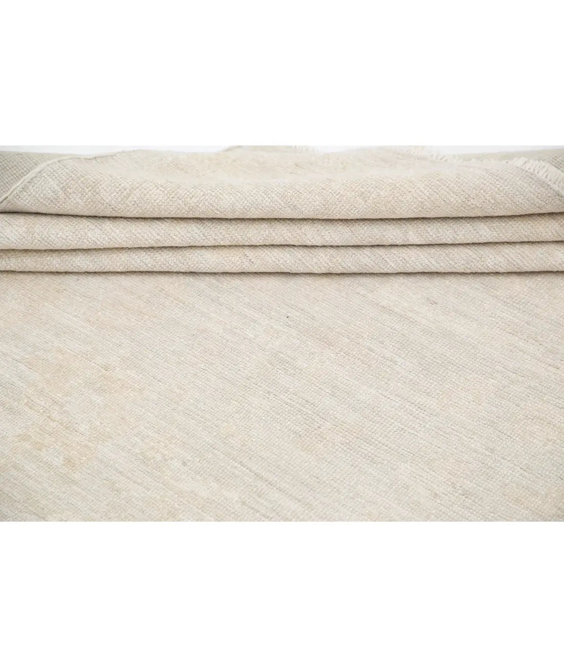 Hand Knotted Oushak Wool Rug - 11'4'' x 15'3''