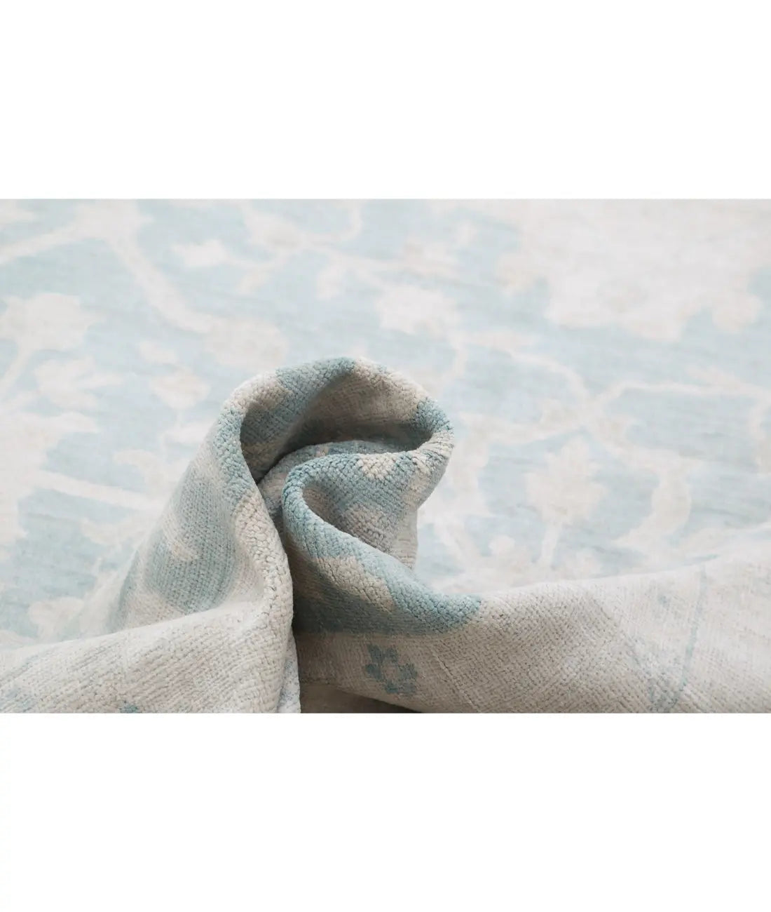 Hand Knotted Oushak Wool Rug - 15'10'' x 21'9''