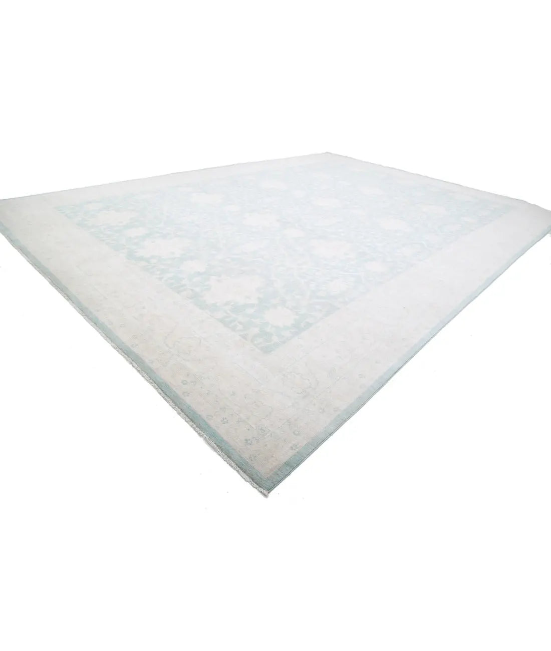 Hand Knotted Oushak Wool Rug - 15'10'' x 21'9''