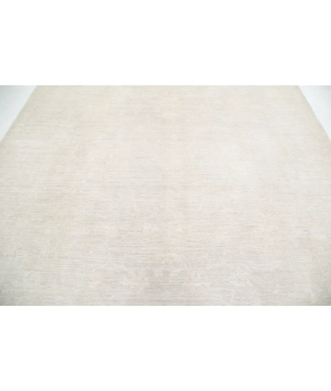 Hand Knotted Oushak Wool Rug - 9'2'' x 11'10''