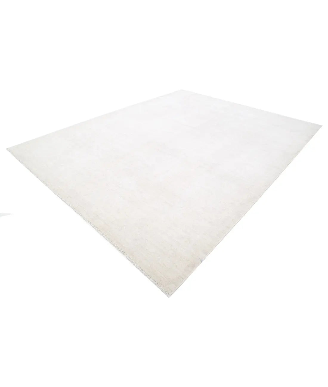 Hand Knotted Oushak Wool Rug - 9'2'' x 11'10''