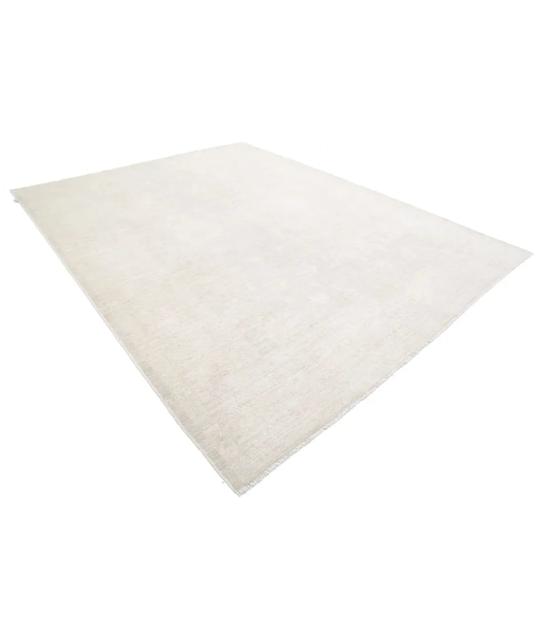 Hand Knotted Oushak Wool Rug - 9'2'' x 11'10''