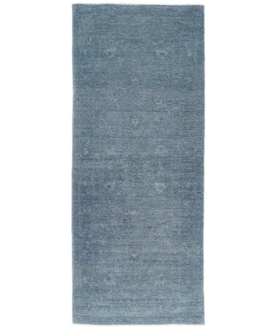 Hand Knotted Overdye Wool Rug - 2'5'' x 6'5''