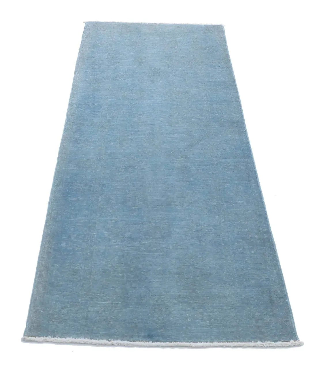 Hand Knotted Overdye Wool Rug - 2'5'' x 6'7''