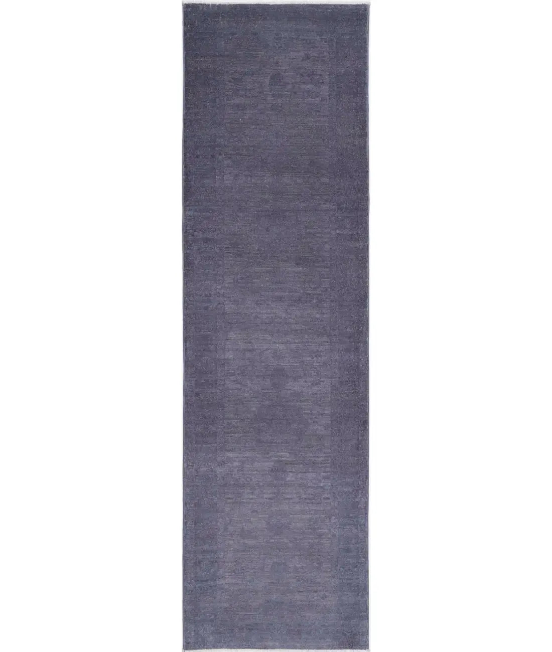 Hand Knotted Overdye Wool Rug - 2'6'' x 9'6''