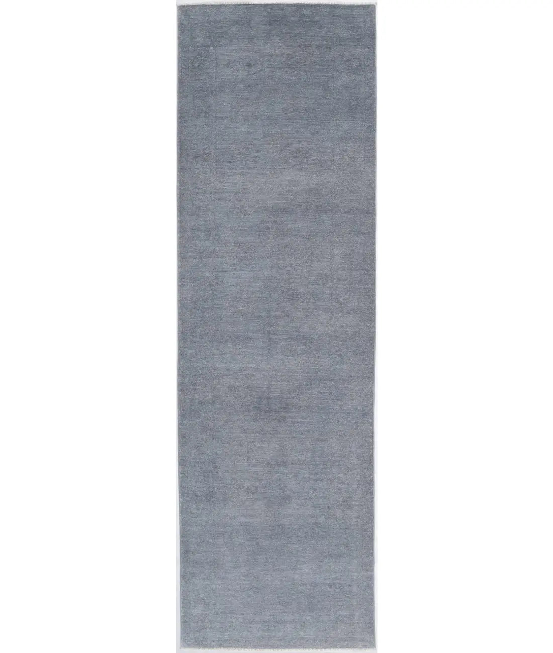 Hand Knotted Overdye Wool Rug - 2'7'' x 10'0''