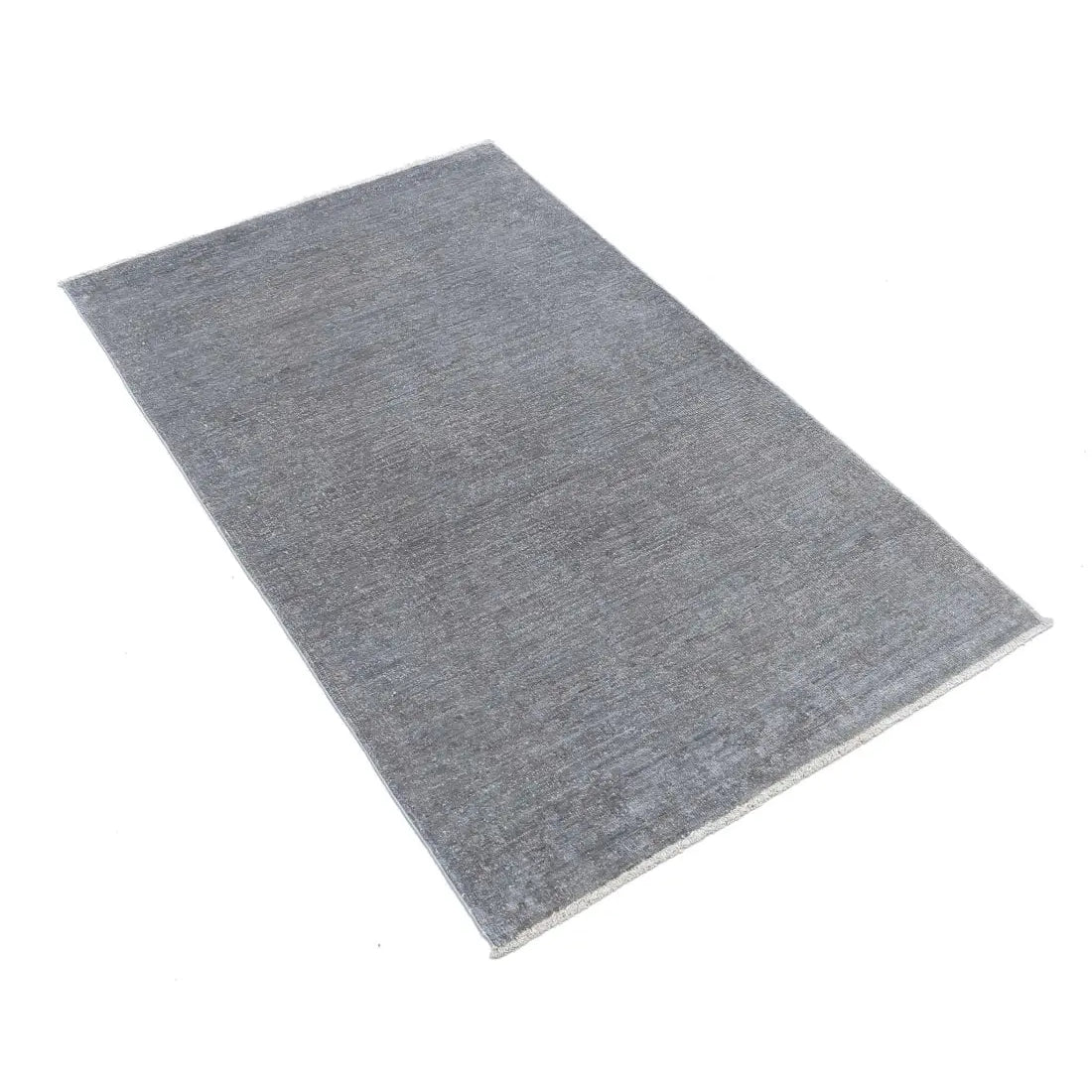 Alfombra de lana sobreteñida anudada a mano - 2'7'' x 4'0''