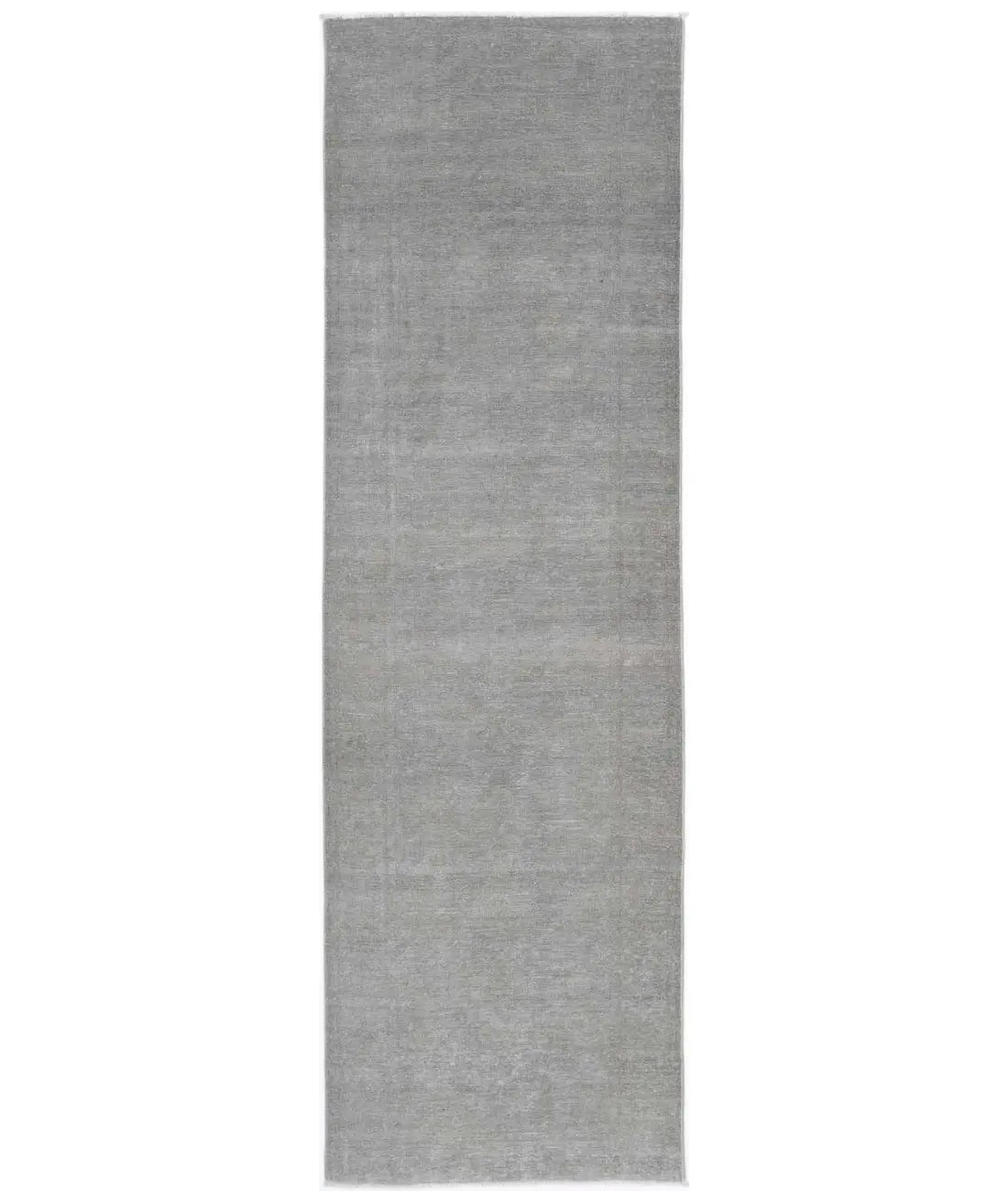 Hand Knotted Overdye Wool Rug - 2'8'' x 9'3''
