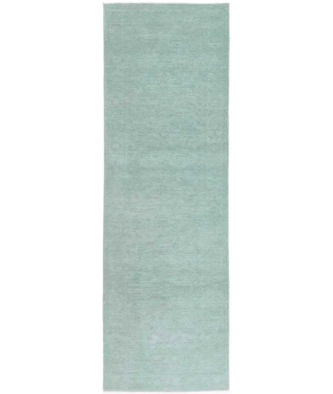 Hand Knotted Overdye Wool Rug - 2'8'' x 9'3''