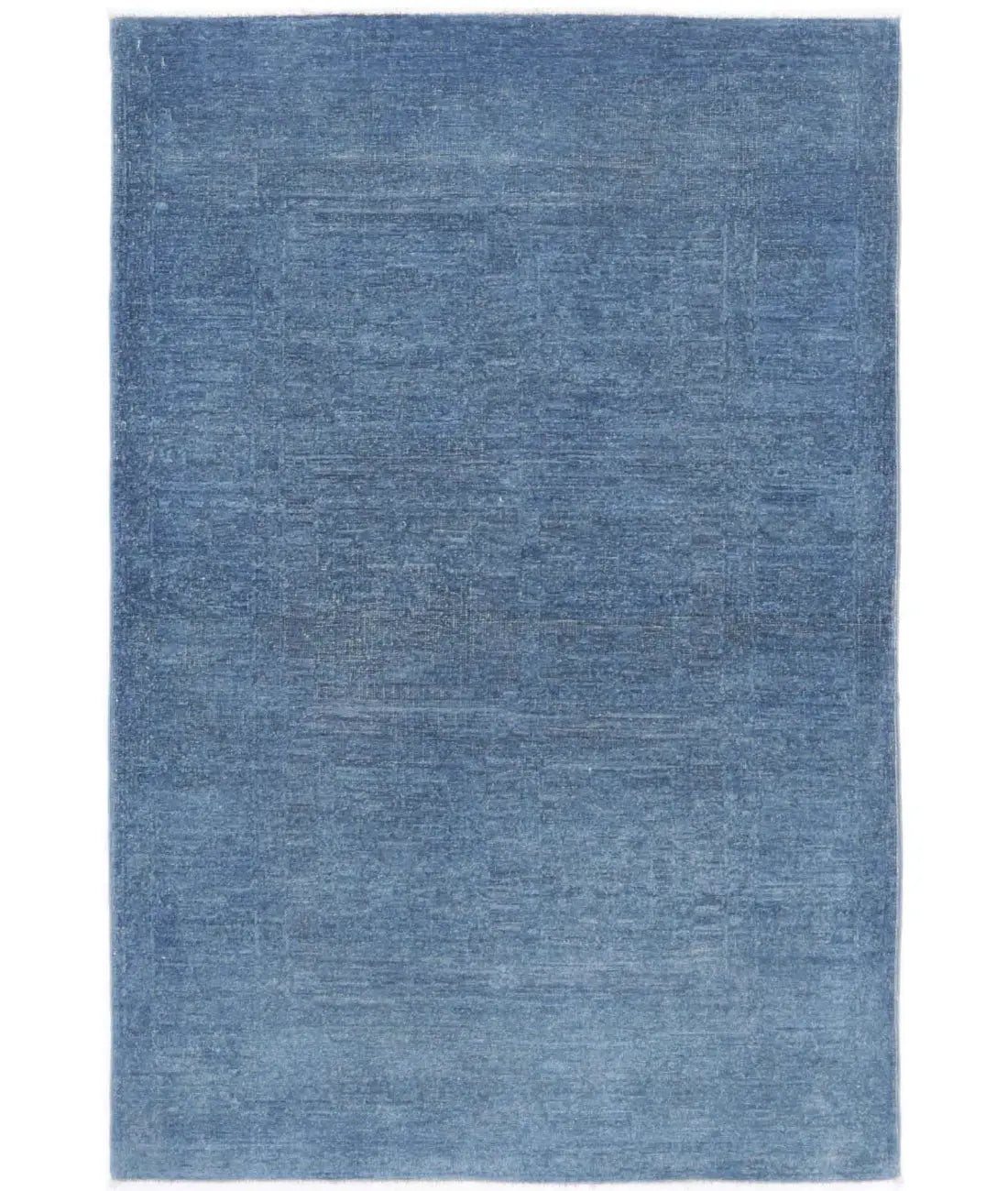 Hand Knotted Overdye Wool Rug - 3'1'' x 4'9''