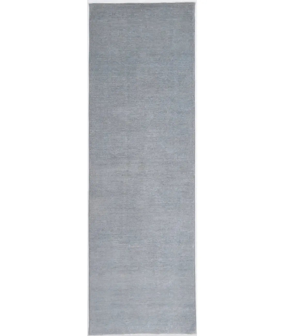 Hand Knotted Overdye Wool Rug - 3'2'' x 10'7''