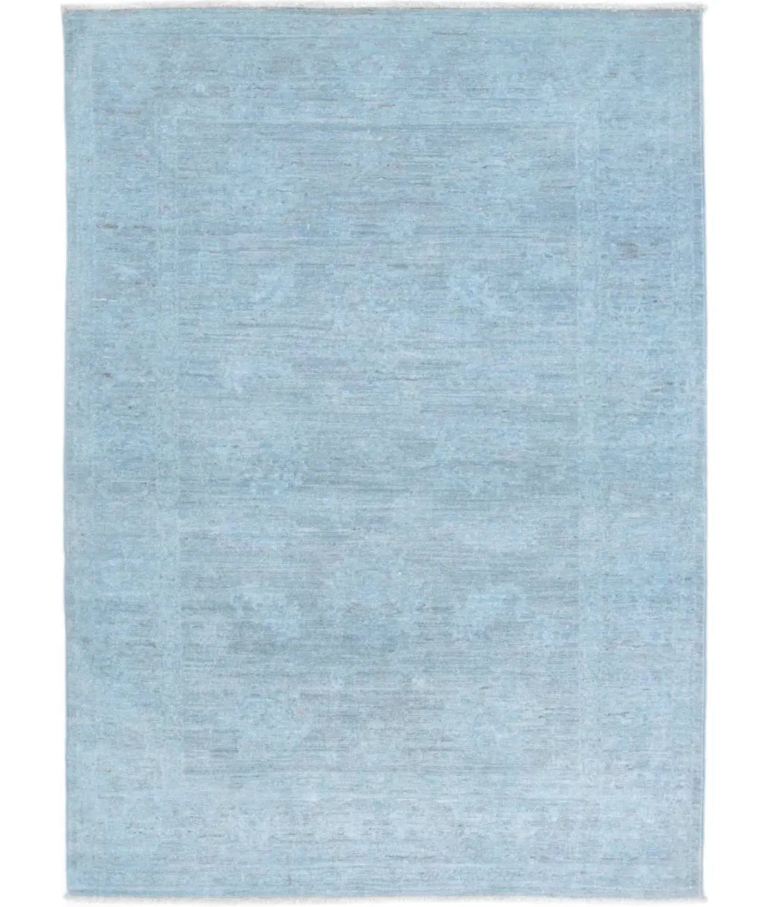 Hand Knotted Overdye Wool Rug - 3'2'' x 4'7''