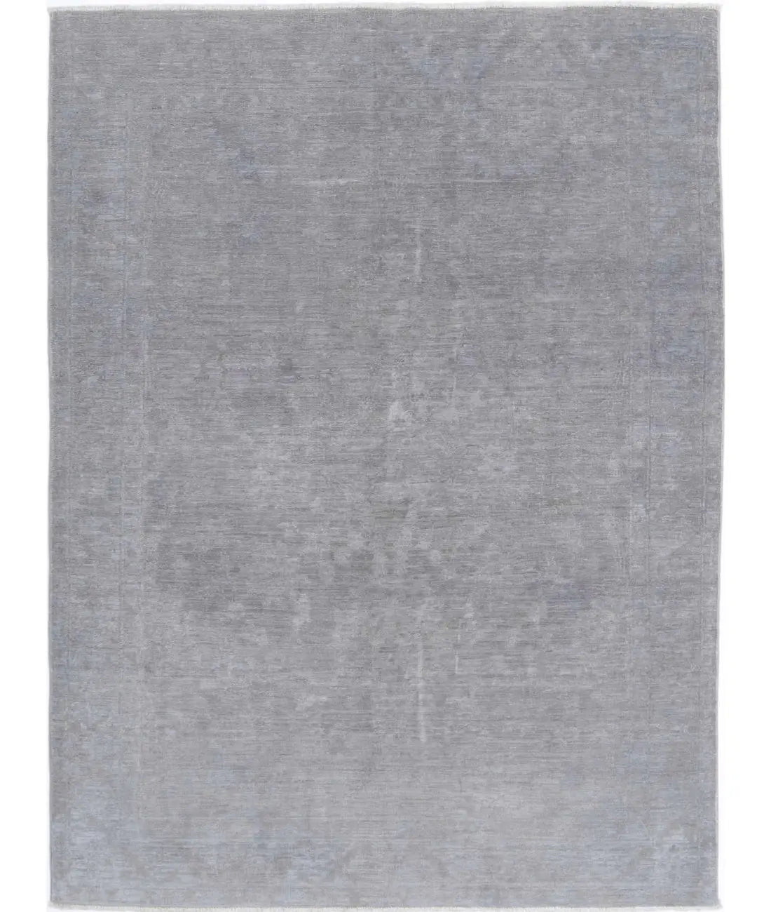 Hand Knotted Overdye Wool Rug - 4'7'' x 6'1''