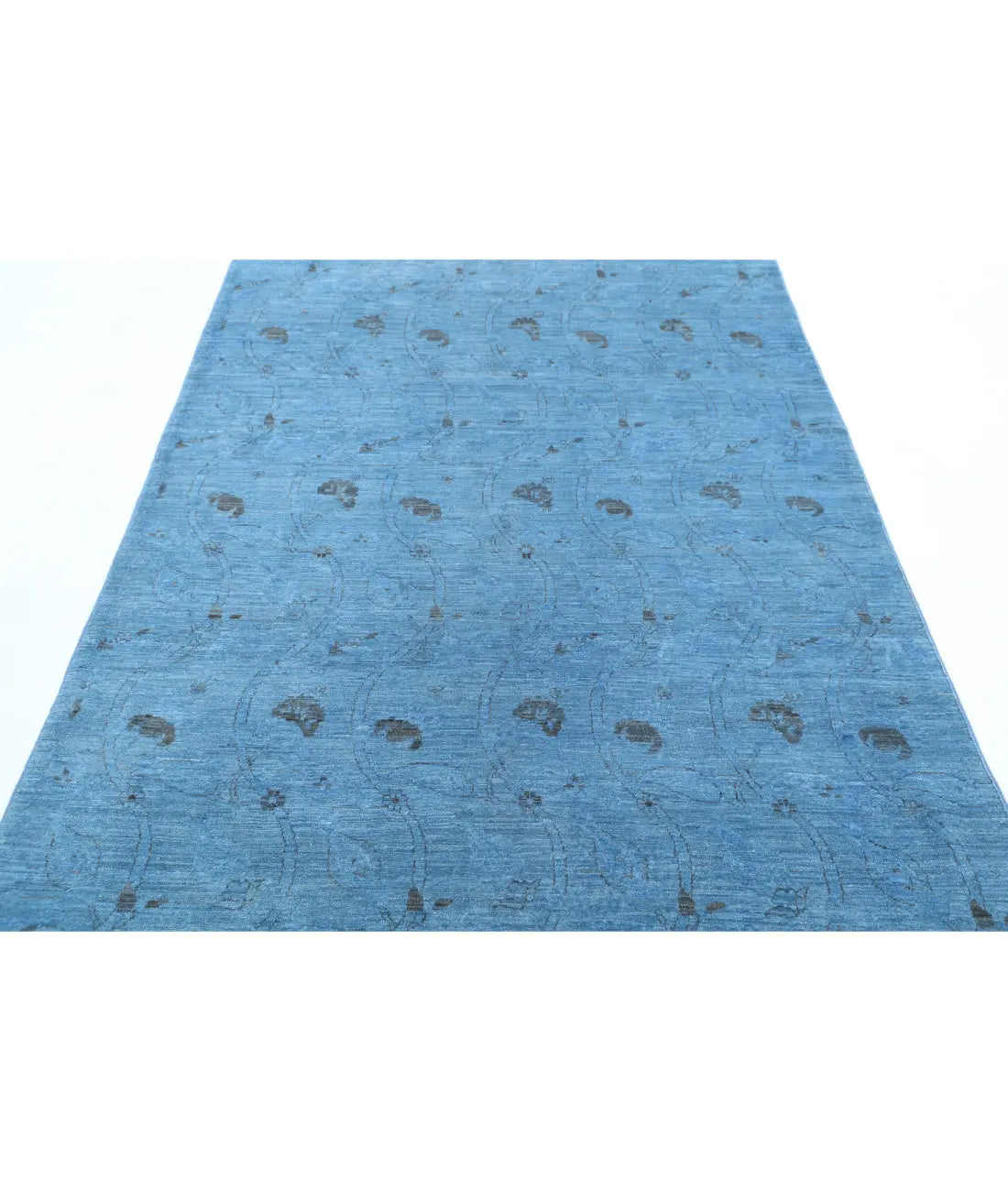 Tapis en laine surteint noué à la main - 5'0'' x 7'3''