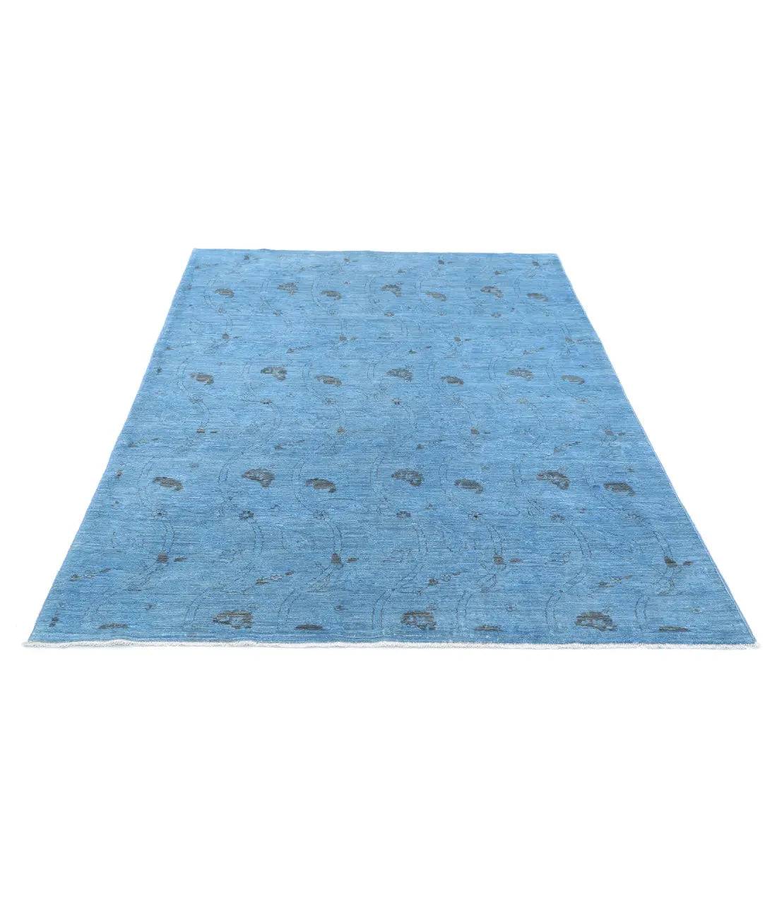 Tapis en laine surteint noué à la main - 5'0'' x 7'3''