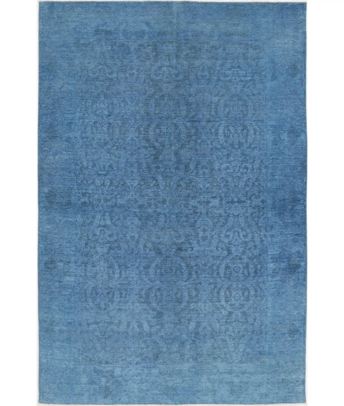 Hand Knotted Overdye Wool Rug - 5'11'' x 9'2''