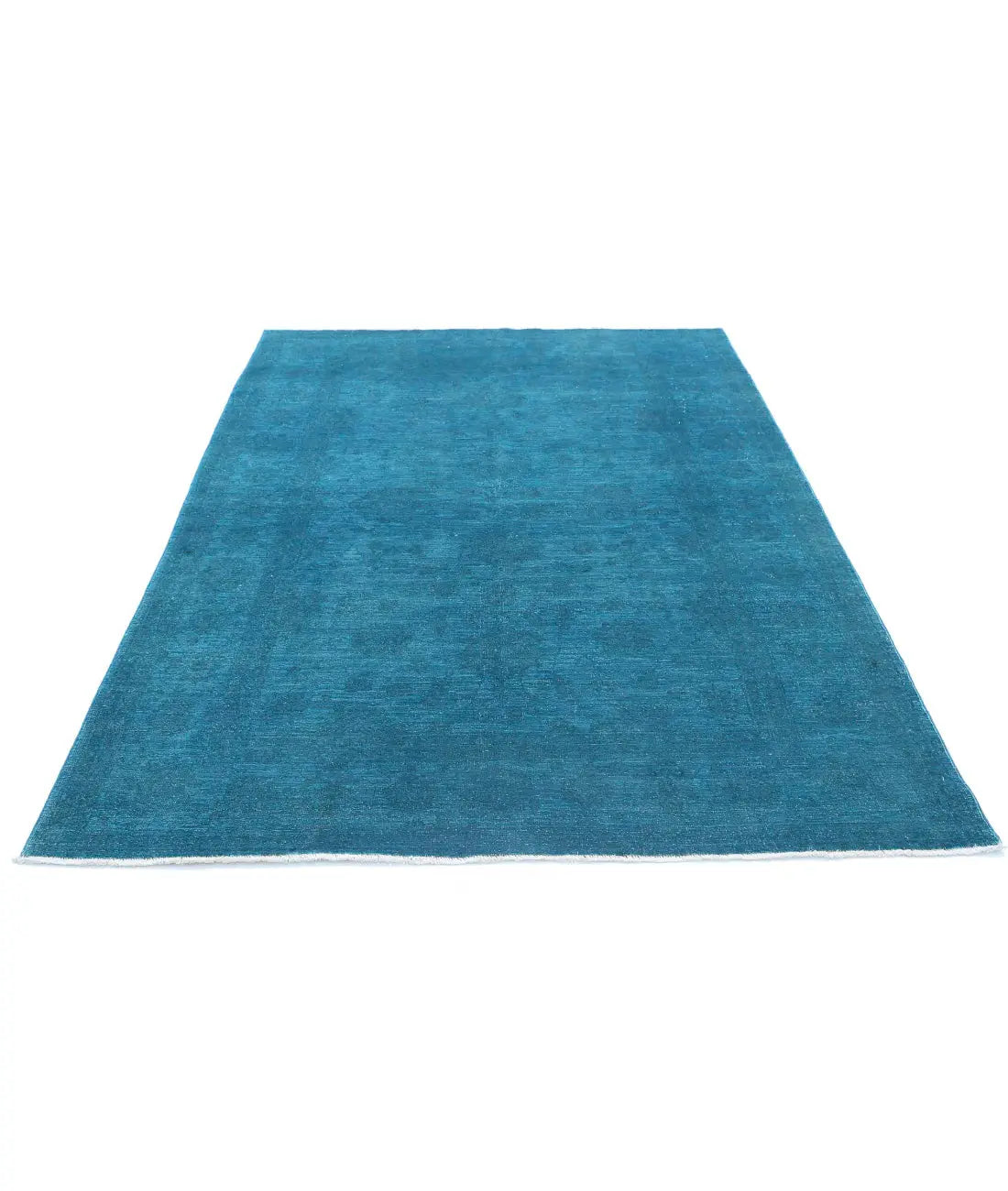 Hand Knotted Overdye Wool Rug - 5'5'' x 7'6'' - Arteverk Rugs Area rug