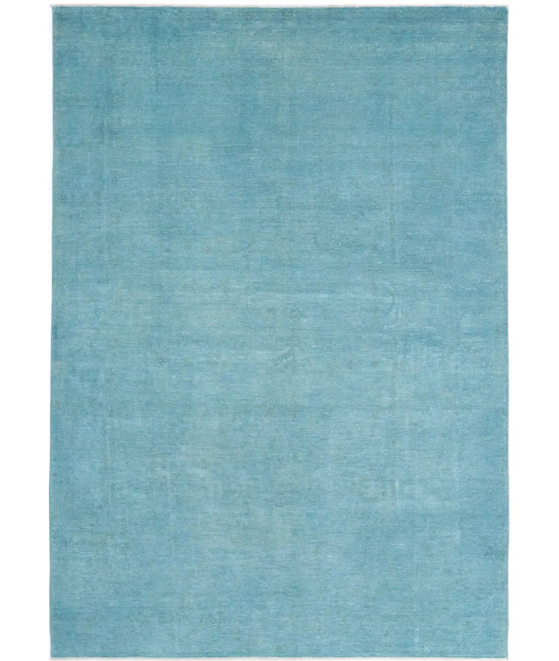 Hand Knotted Overdye Wool Rug - 6'9'' x 9'9''