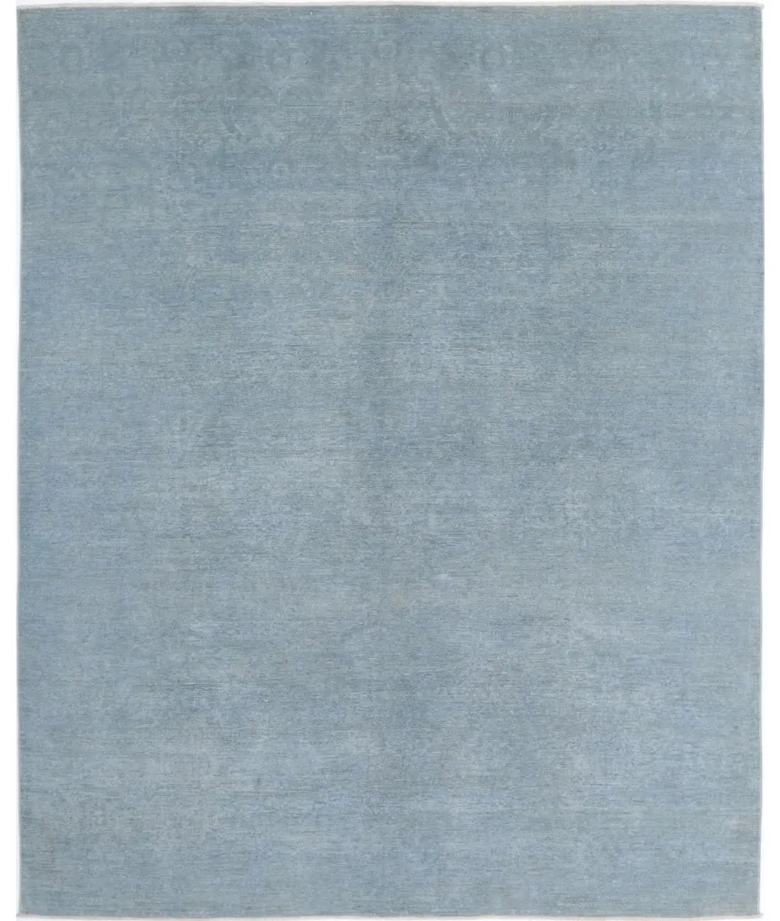 Hand Knotted Overdye Wool Rug - 7'11'' x 9'8''