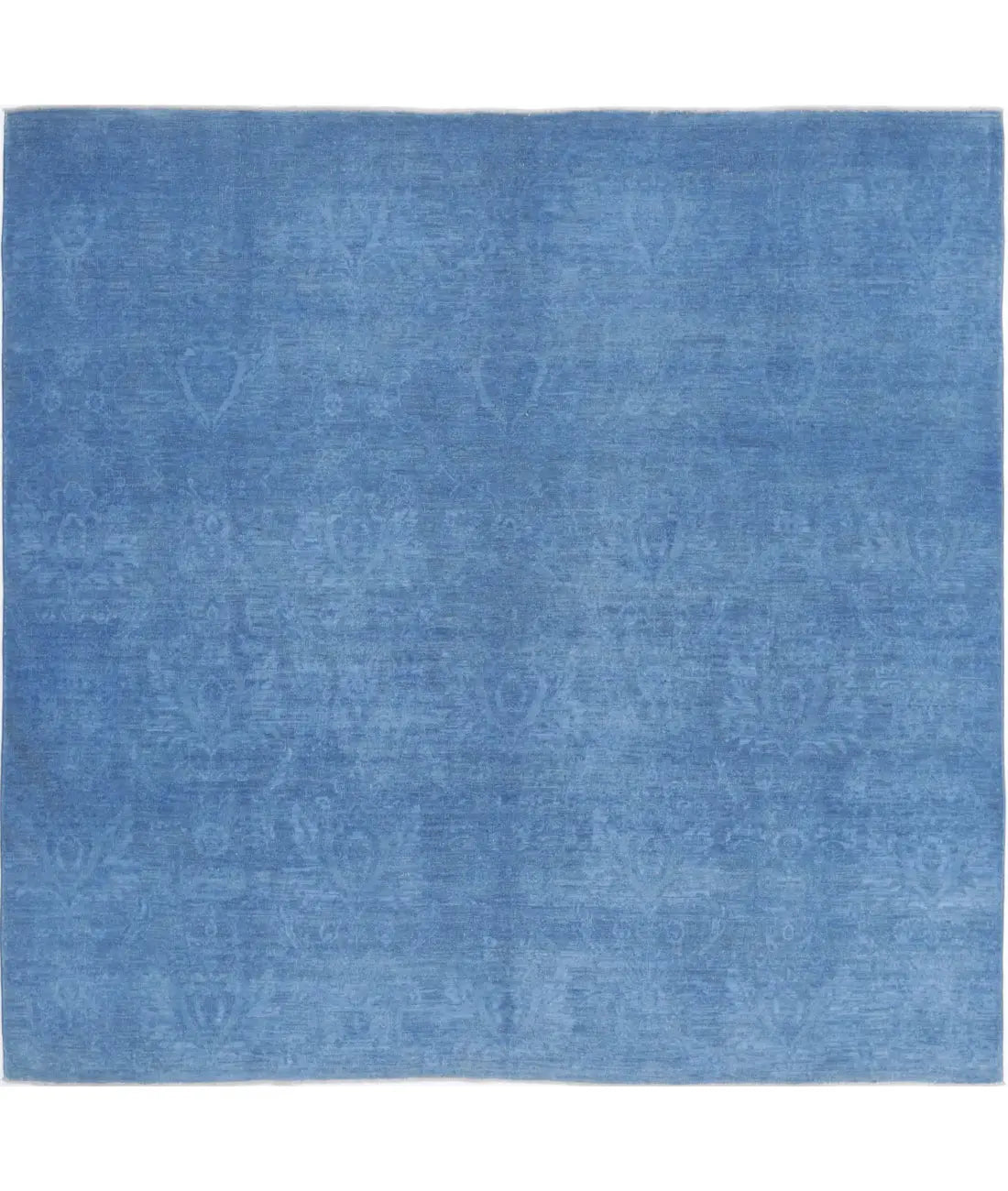 Hand Knotted Overdye Wool Rug - 7'8'' x 7'4''
