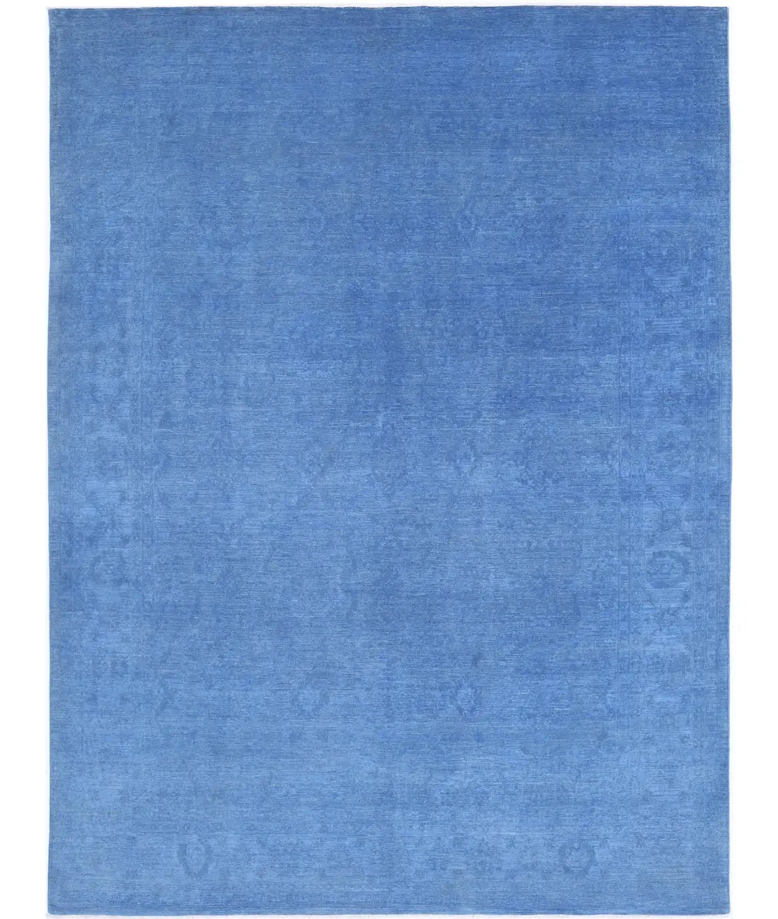 Hand Knotted Overdye Wool Rug - 8'10'' x 11'8''
