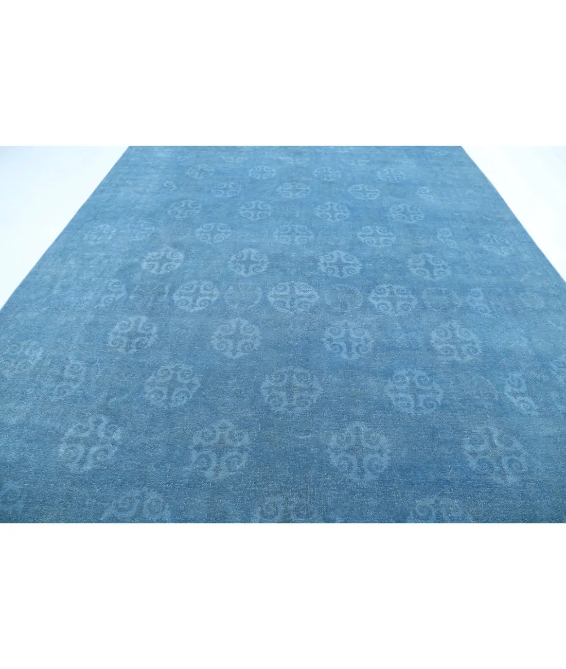 Hand Knotted Overdye Wool Rug - 9'10'' x 12'7''
