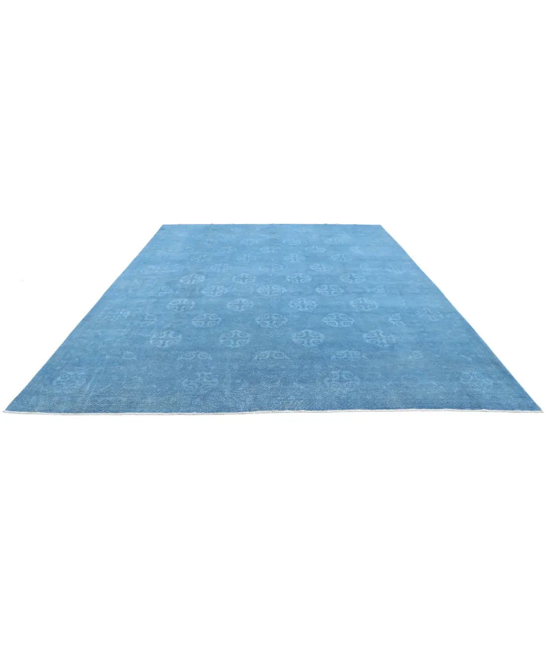 Hand Knotted Overdye Wool Rug - 9'10'' x 12'7''