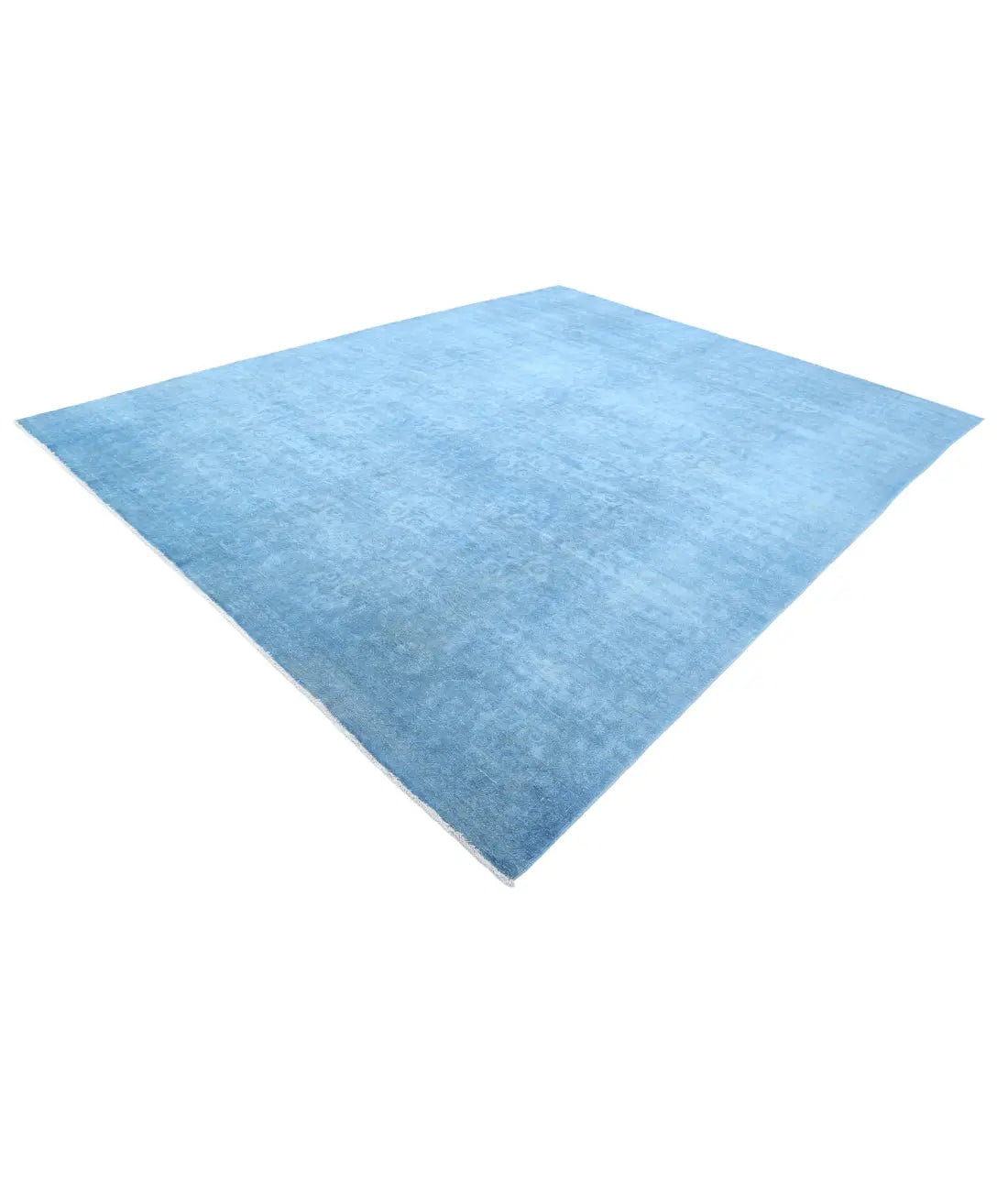 Hand Knotted Overdye Wool Rug - 9'10'' x 12'7''