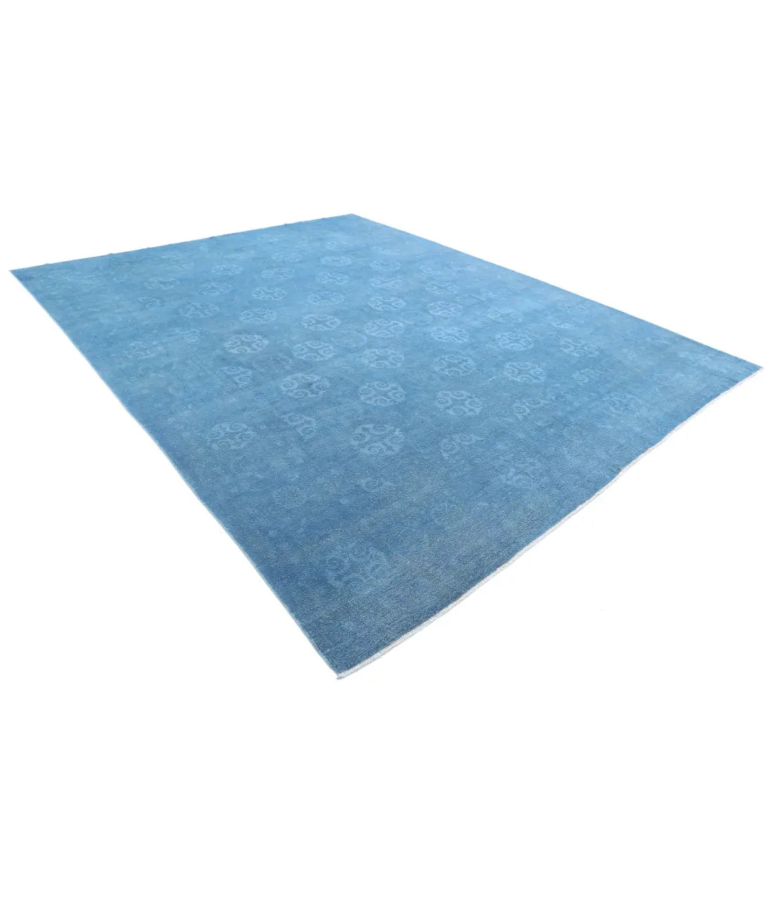 Hand Knotted Overdye Wool Rug - 9'10'' x 12'7''