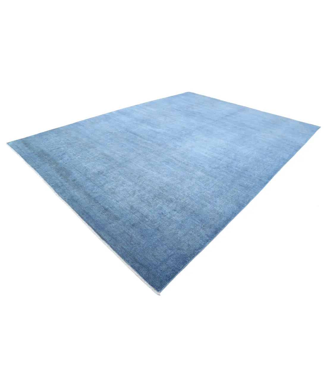 Hand Knotted Overdye Wool Rug - 9'11'' x 13'6''