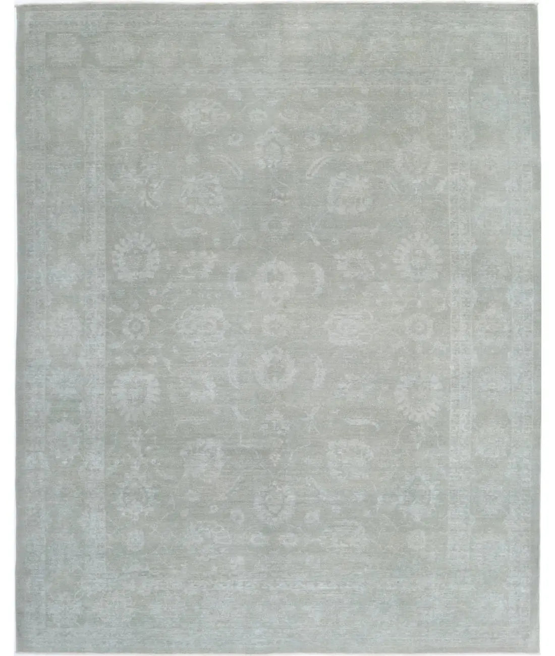 Hand Knotted Overdye Wool Rug - 9'1'' x 11'4''