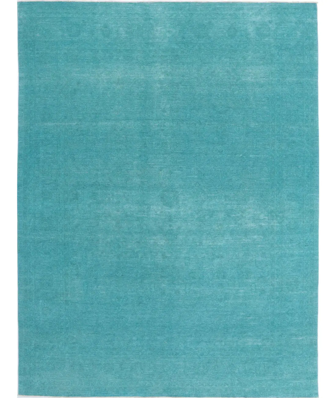 Hand Knotted Overdye Wool Rug - 9'1'' x 12'0''