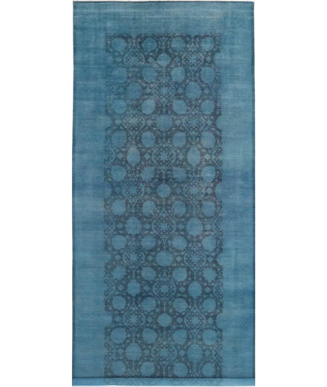 Hand Knotted Overdye Wool Rug - 9'9'' x 25'0''