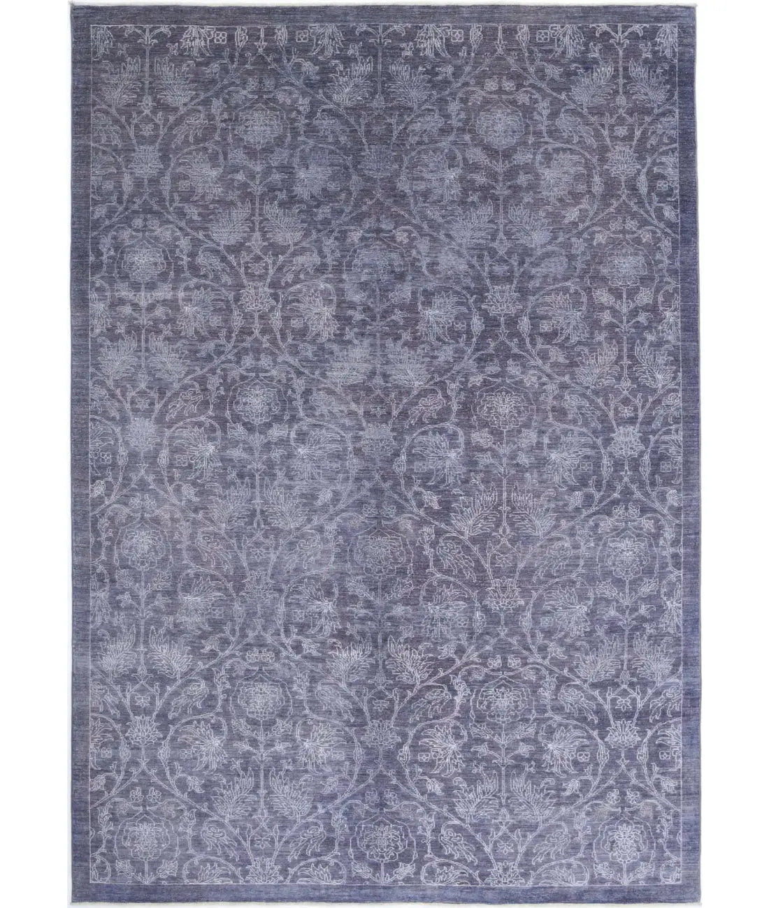 Hand Knotted Overdye Wool & Bamboo Silk Rug - 6'7'' x 9'7''