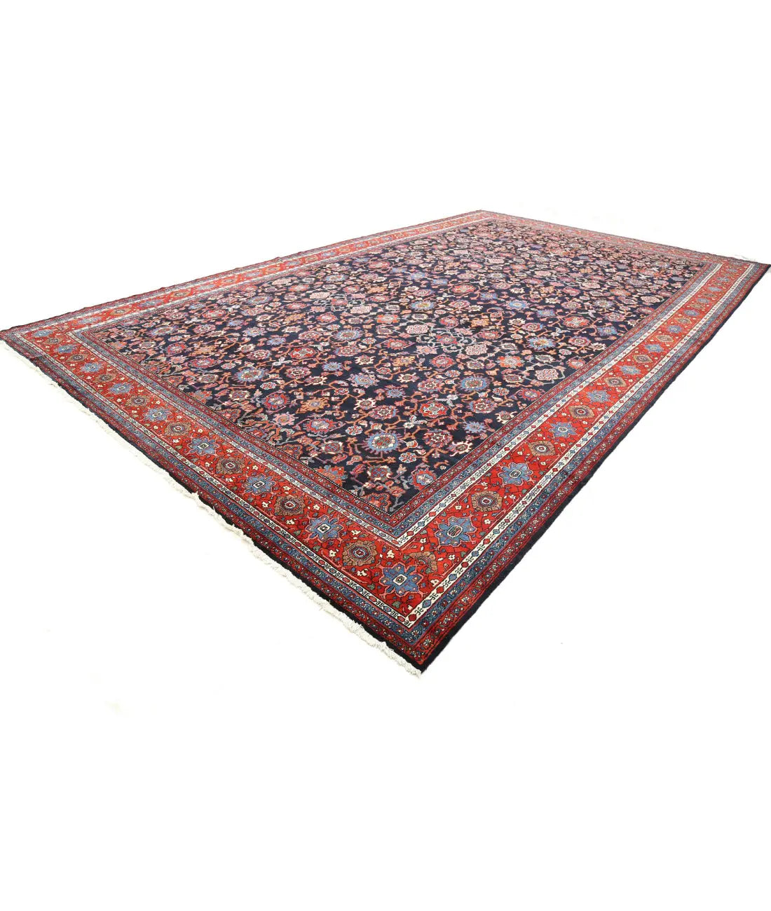 Hand Knotted Persian Bibikabad Wool Rug - 12'8'' x 21'0'' - Arteverk Rugs Area rug