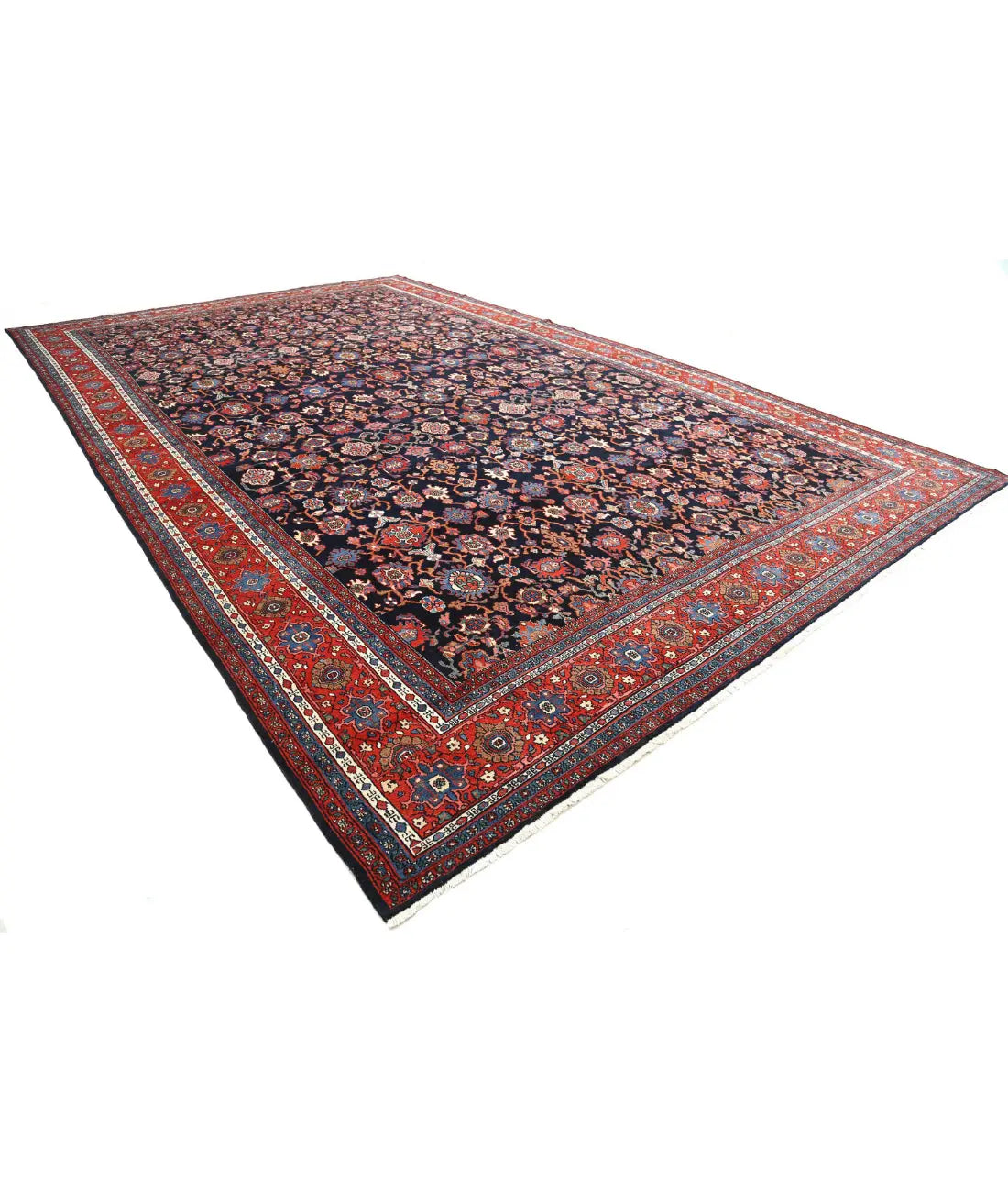 Hand Knotted Persian Bibikabad Wool Rug - 12'8'' x 21'0'' - Arteverk Rugs Area rug