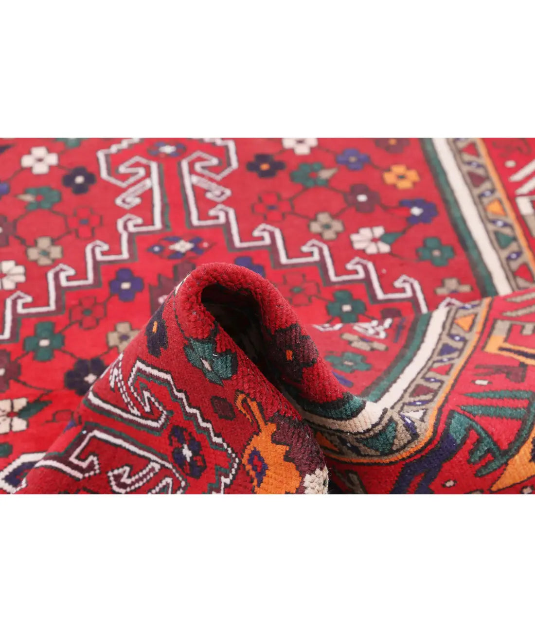 Tapis persan en laine Hamadan noué à la main - 4'0'' x 6'0''