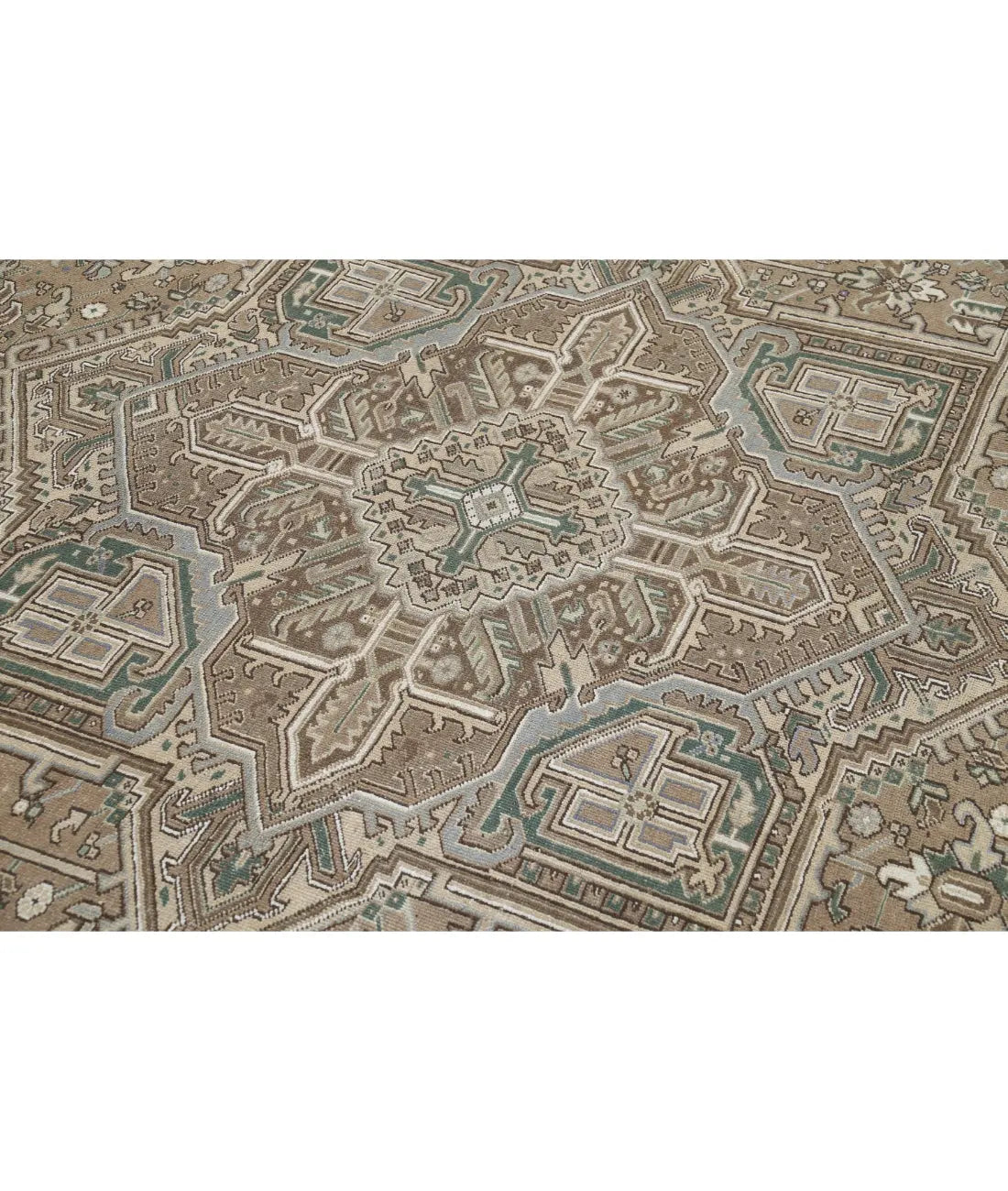 Hand Knotted Persian Heriz Wool Rug - 7'11'' x 10'8'' - Arteverk Rugs Area rug