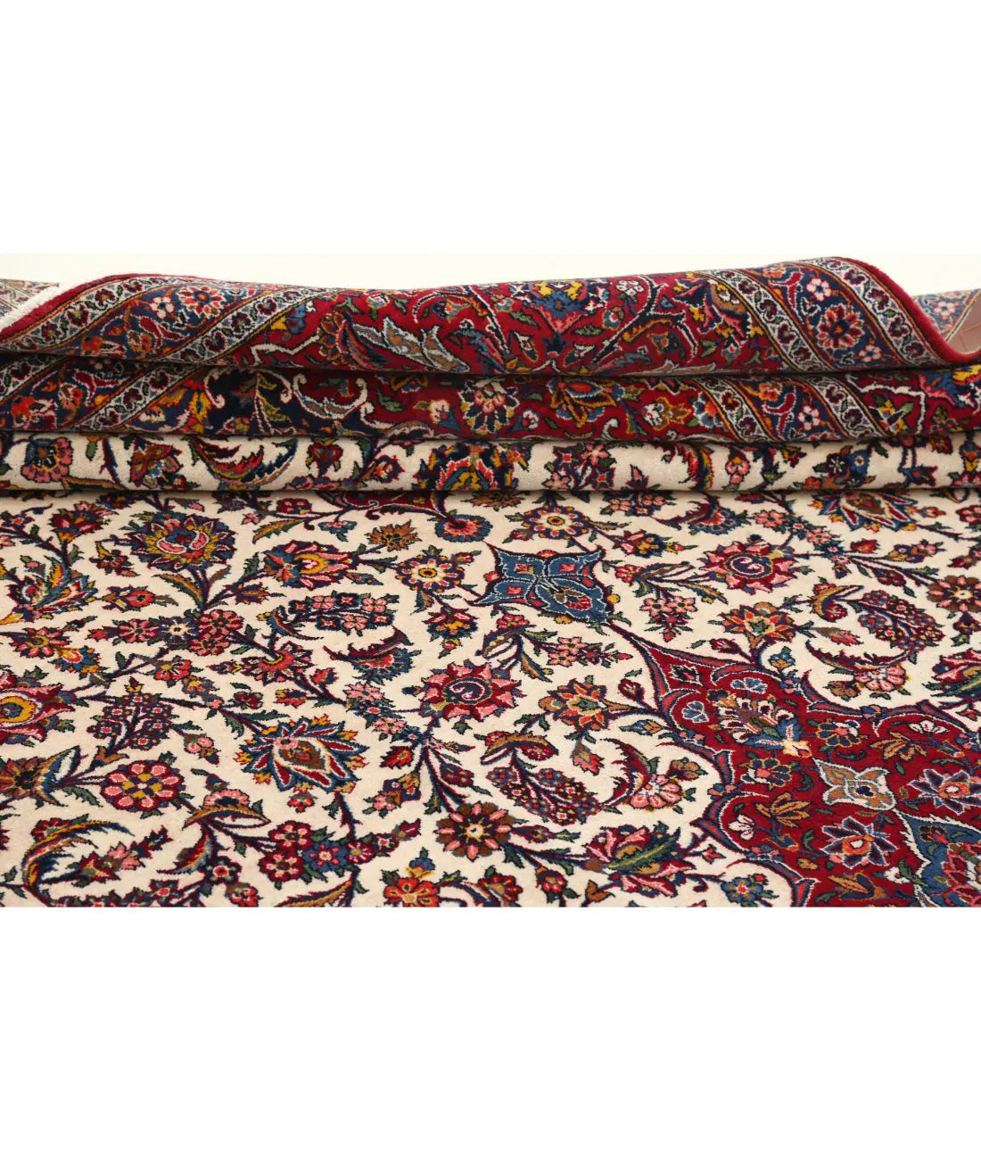 Hand Knotted Persian Kashan Fine Wool Rug - 8'8'' x 15'9'' - Arteverk Rugs Area rug