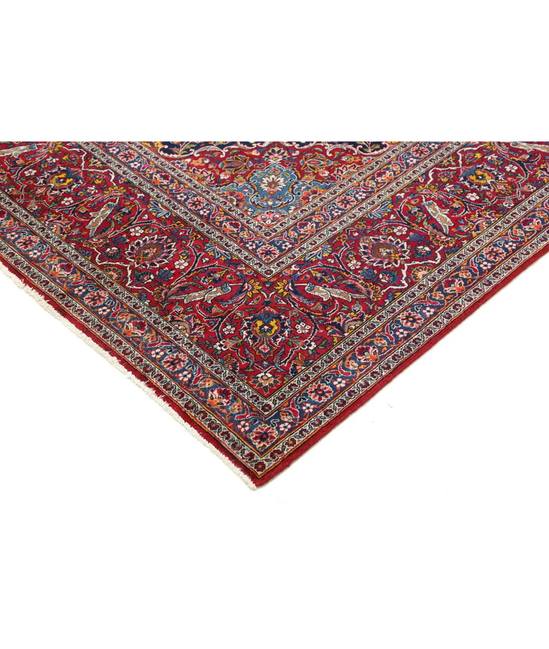 Hand Knotted Persian Kashan Fine Wool Rug - 8'8'' x 15'9'' - Arteverk Rugs Area rug
