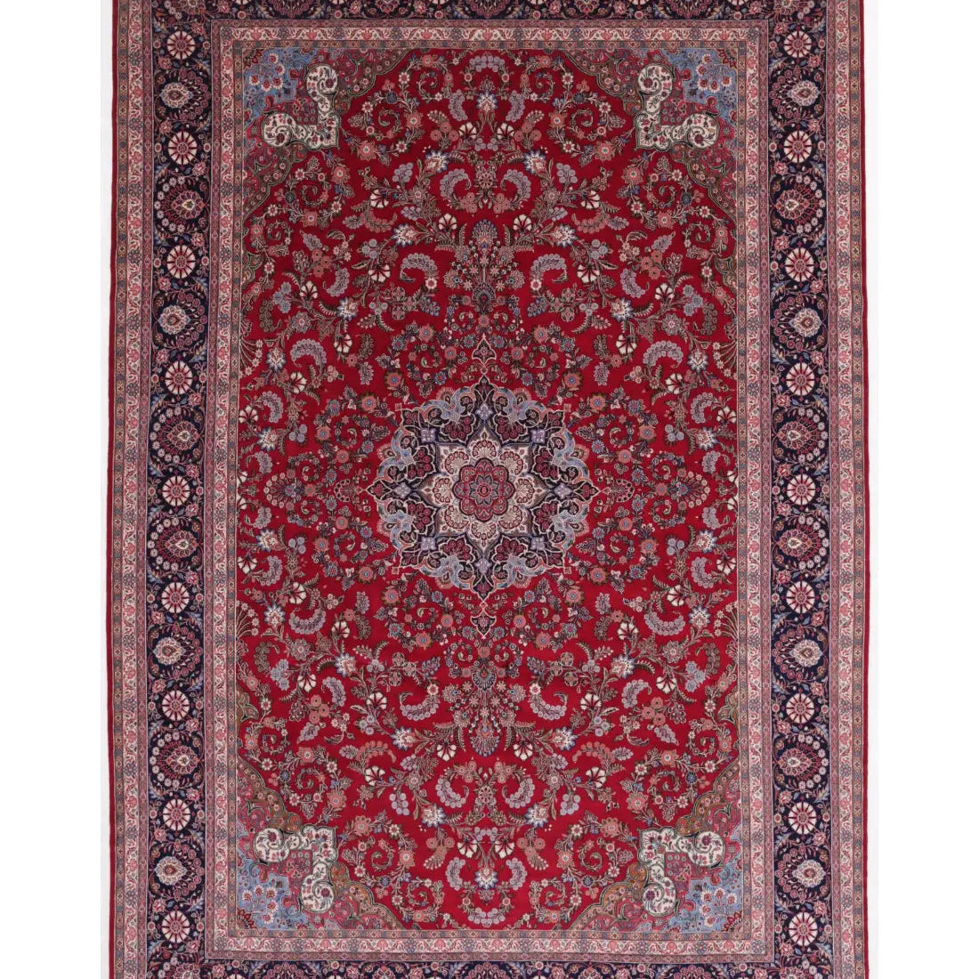 Alfombra persa de lana fina Kerman anudada a mano - 10'11'' x 16'6''