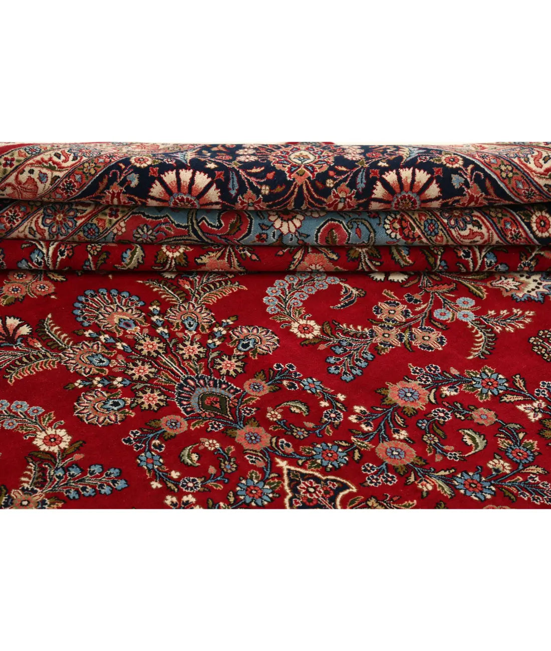 Hand Knotted Persian Kerman Fine Wool Rug - 10'11'' x 16'6'' - Arteverk Rugs Area rug