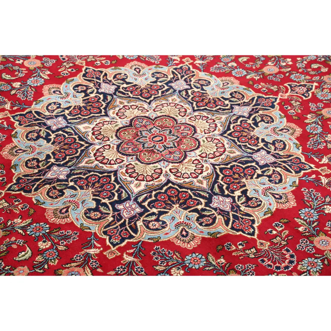 Alfombra persa de lana fina Kerman anudada a mano - 10'11'' x 16'6''