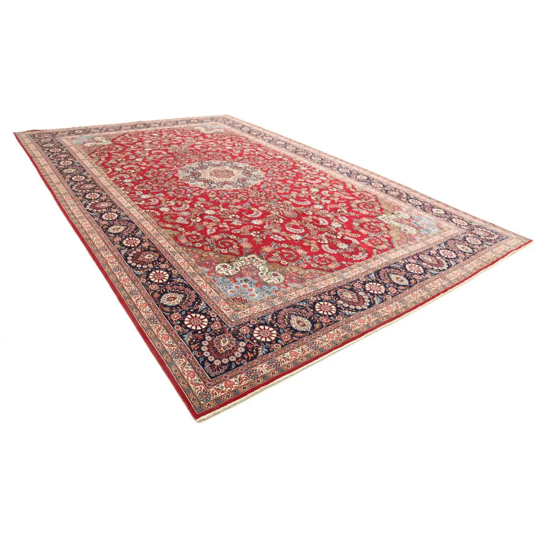 Alfombra persa de lana fina Kerman anudada a mano - 10'11'' x 16'6''