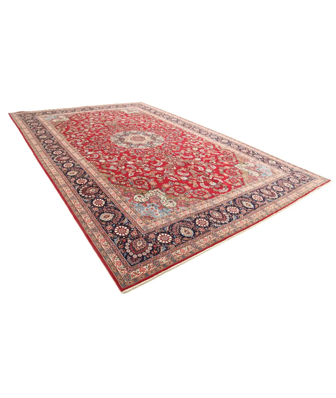 Alfombra persa de lana fina Kerman anudada a mano - 10'11'' x 16'6''