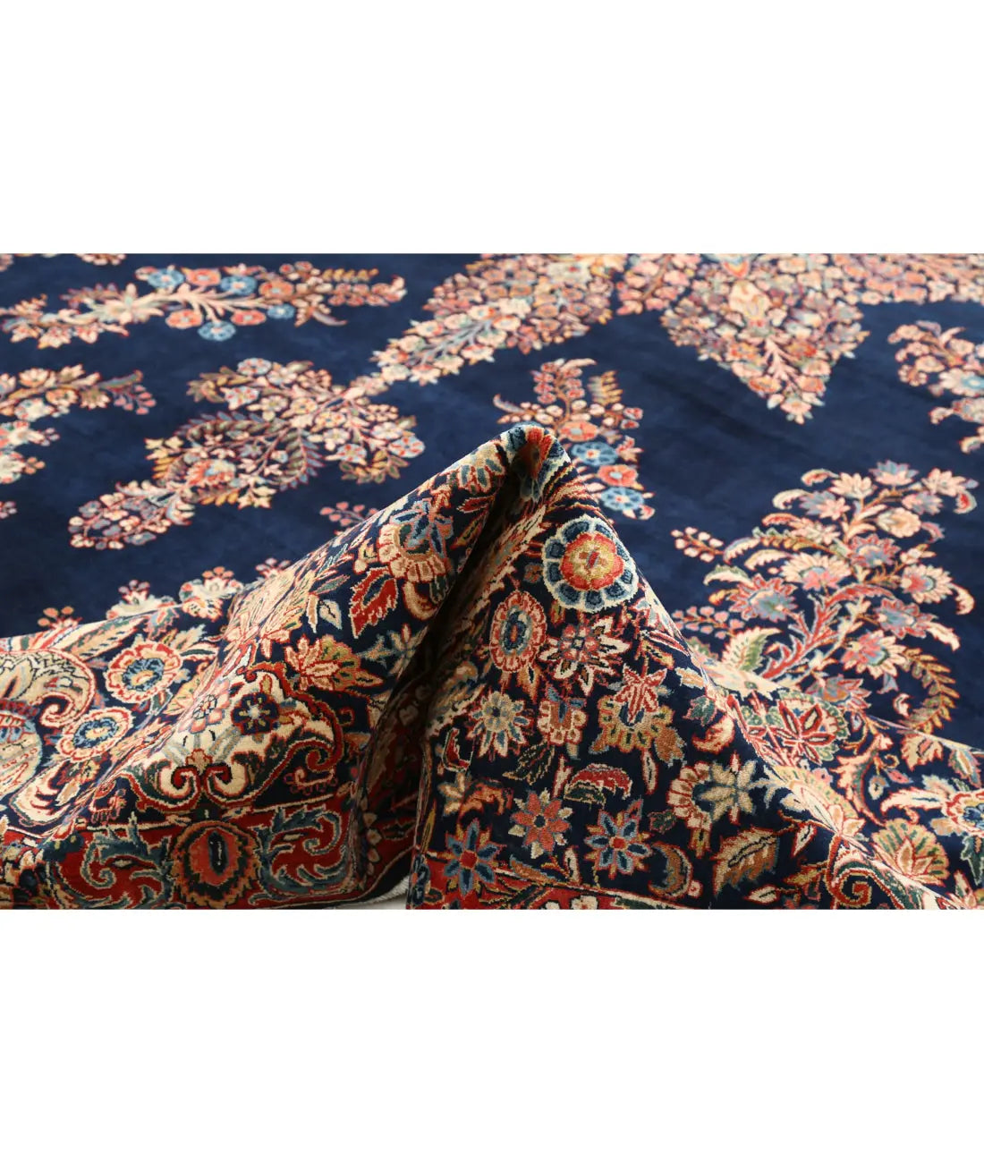 Hand Knotted Persian Kerman Fine Wool Rug - 11'9'' x 16'8'' - Arteverk Rugs Area rug
