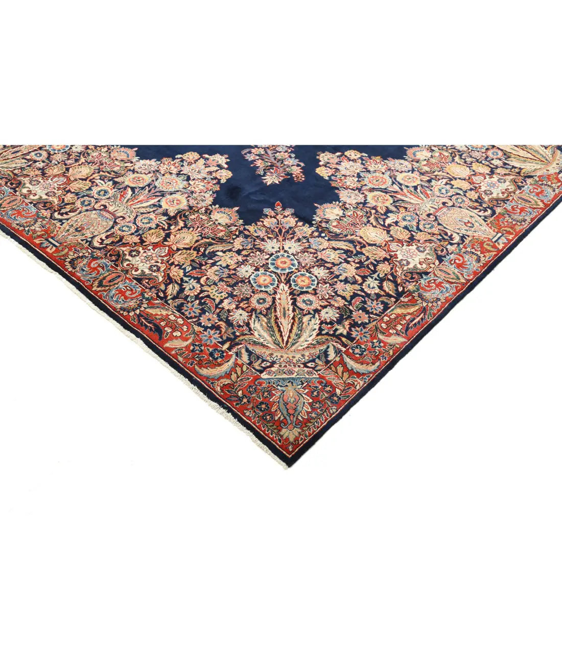 Hand Knotted Persian Kerman Fine Wool Rug - 11'9'' x 16'8'' - Arteverk Rugs Area rug