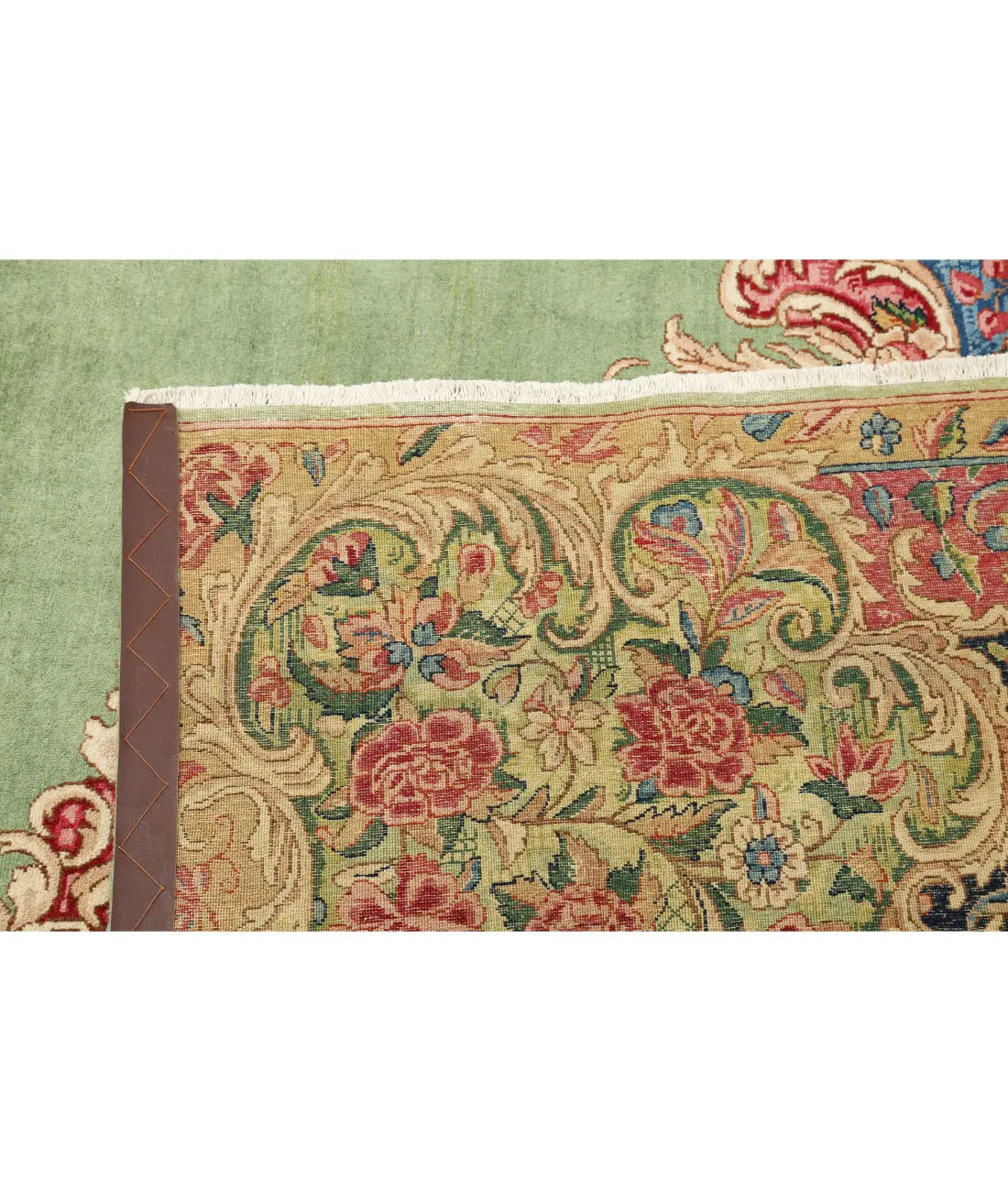 Hand Knotted Persian Kerman Wool Rug - 11'2'' x 14'5'' - Arteverk Rugs Area rug