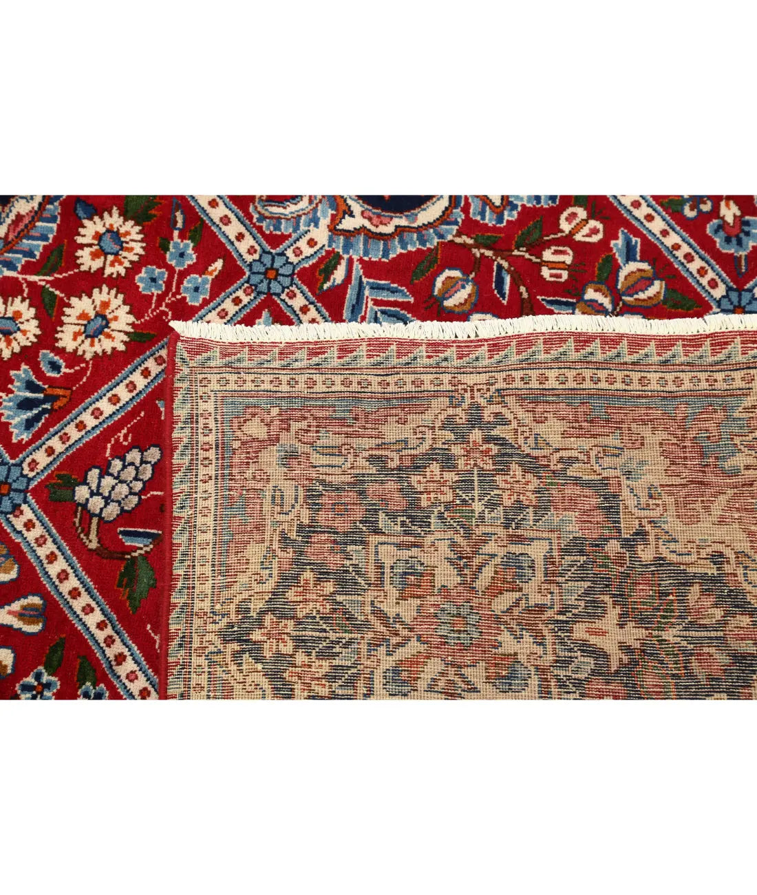 Hand Knotted Oriental Kerman Wool Rug - 9'9'' x 12'9''